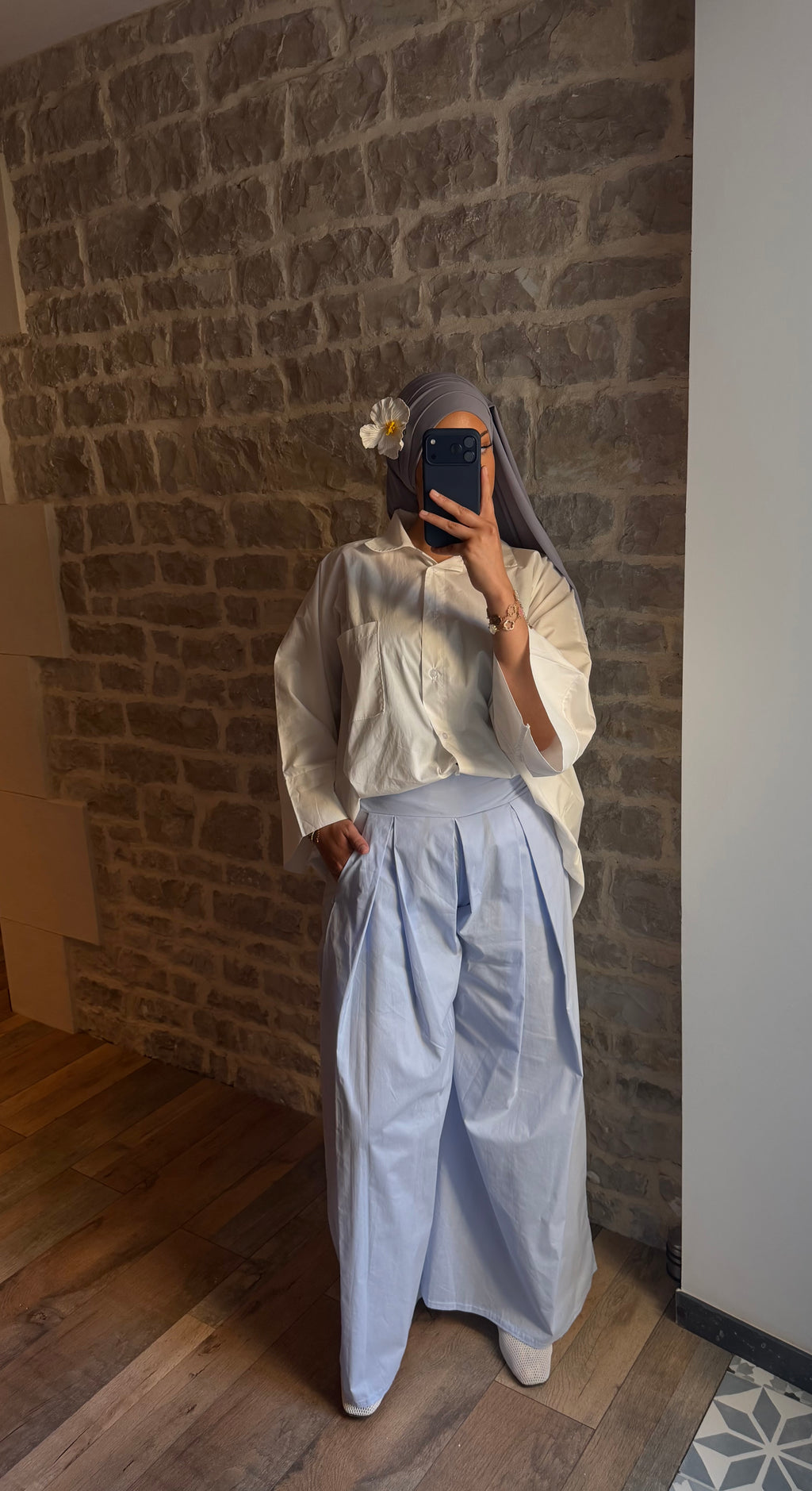Pantalon SOLÉA Bleu Ciel 🦋