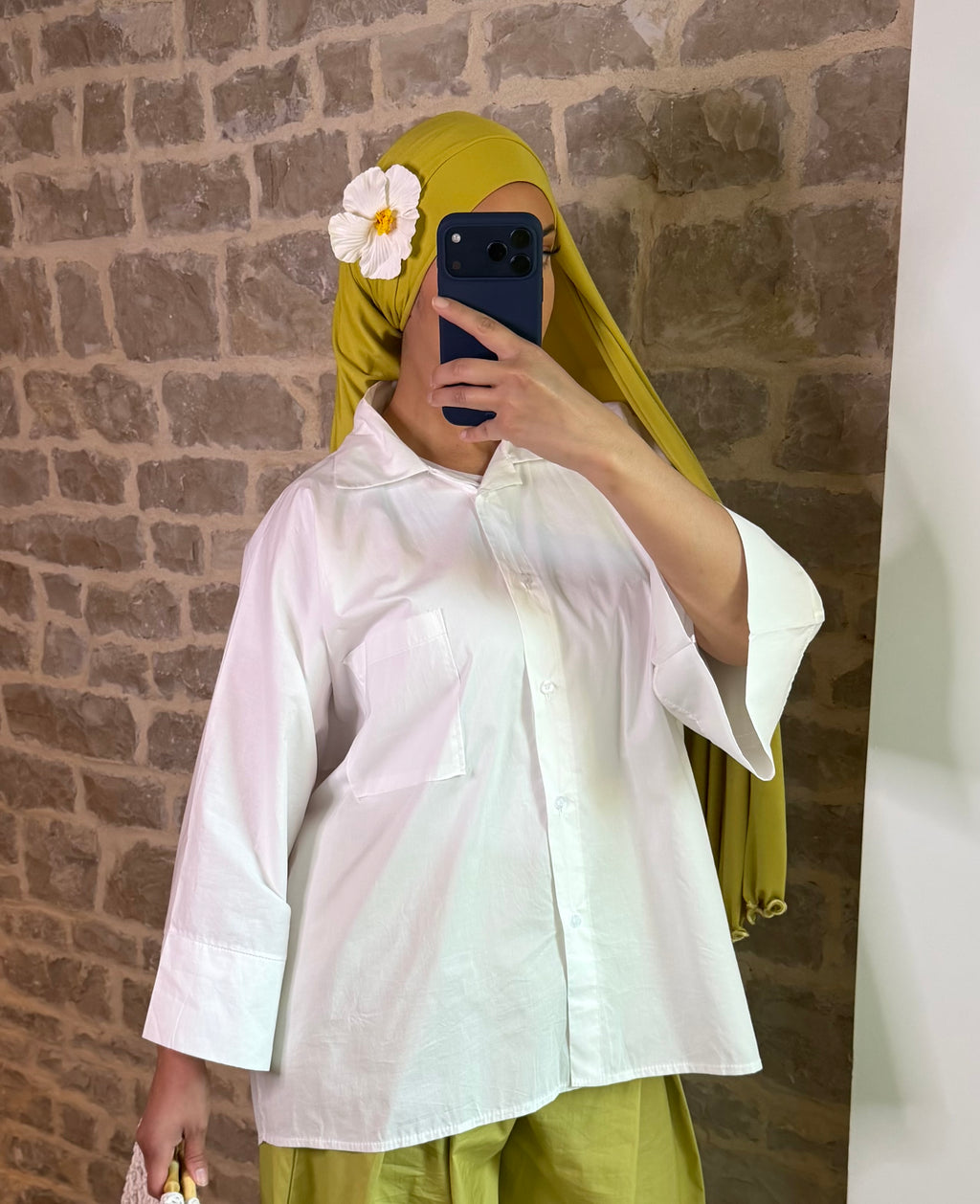 Chemise AYLA blanche Oversize ☀️