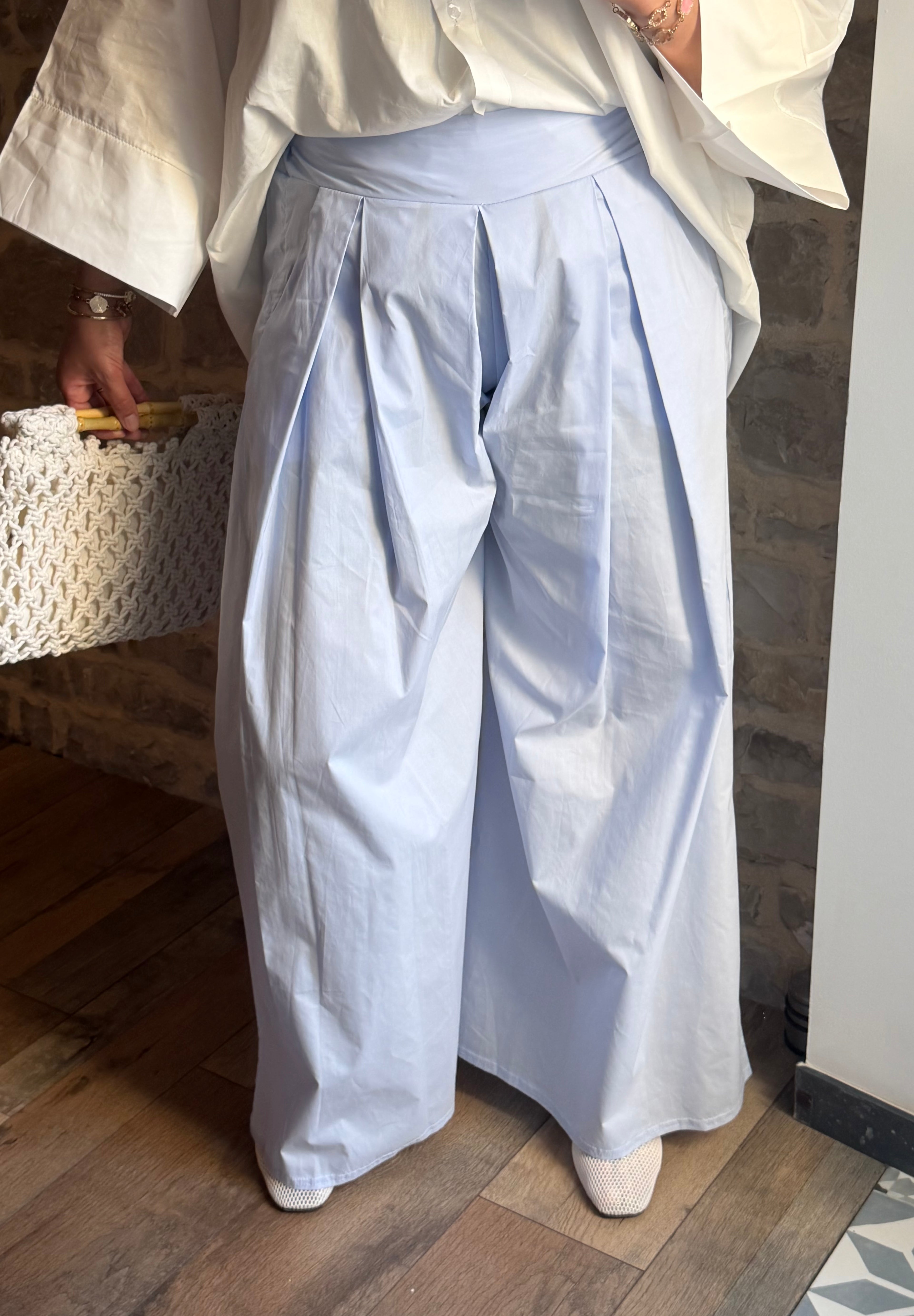Pantalon SOLÉA Bleu Ciel 🦋